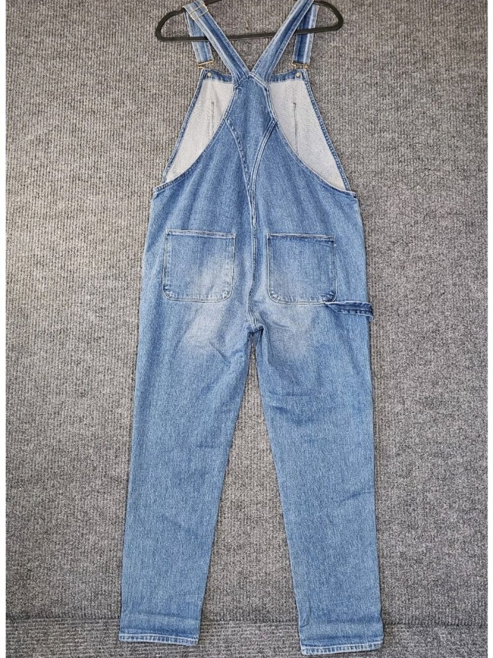 FRAME Denim Le Garcon Overalls sz Large L jeans crop boyfriend - Picture 3 of 7